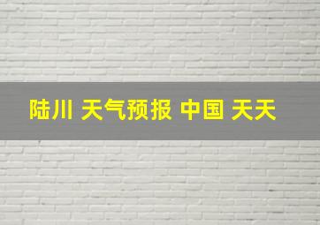 陆川 天气预报 中国 天天